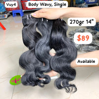 270gr 14" Body Wavy Single