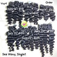 3pcs 24" Sea Wavy