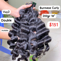 200 gr 18" Burmese Curly