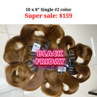 DEAL 10pcs 8" wavy single drawn #2 color.