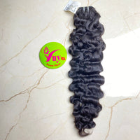 Burmese tight curly double drawn raw hair bundle