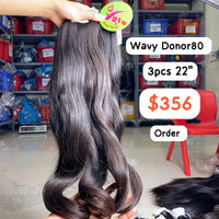 3pcs 22'' Wavy