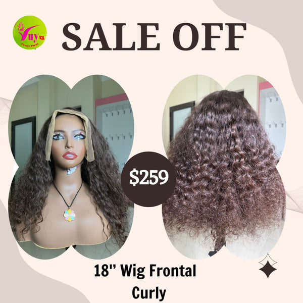 18'' Wig Frontal Curly