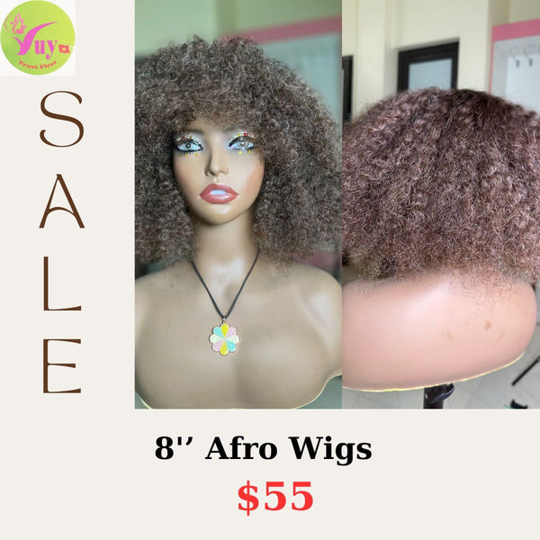 8'' Afro Wigs