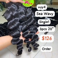 3pcs 20" Sea Wavy