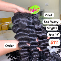 3pcs 18" Sea Wavy