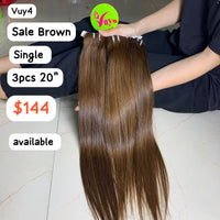 20" 3pcs Straight Sale Brown Single